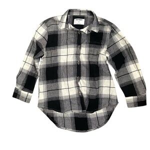 Old Navy Girl Plaid Flannel B6